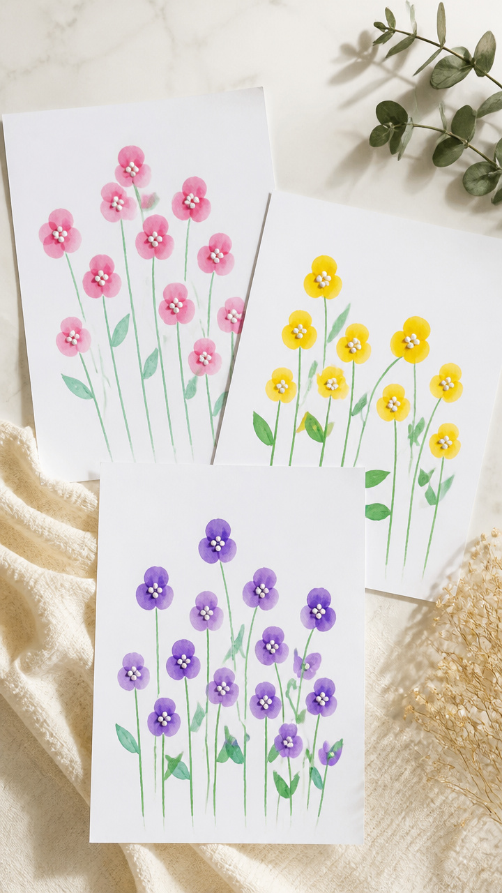 Thumbprint Flower Gardens