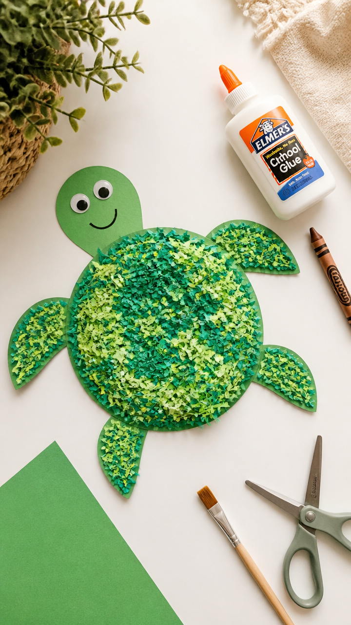 Shredded Paper Turtles