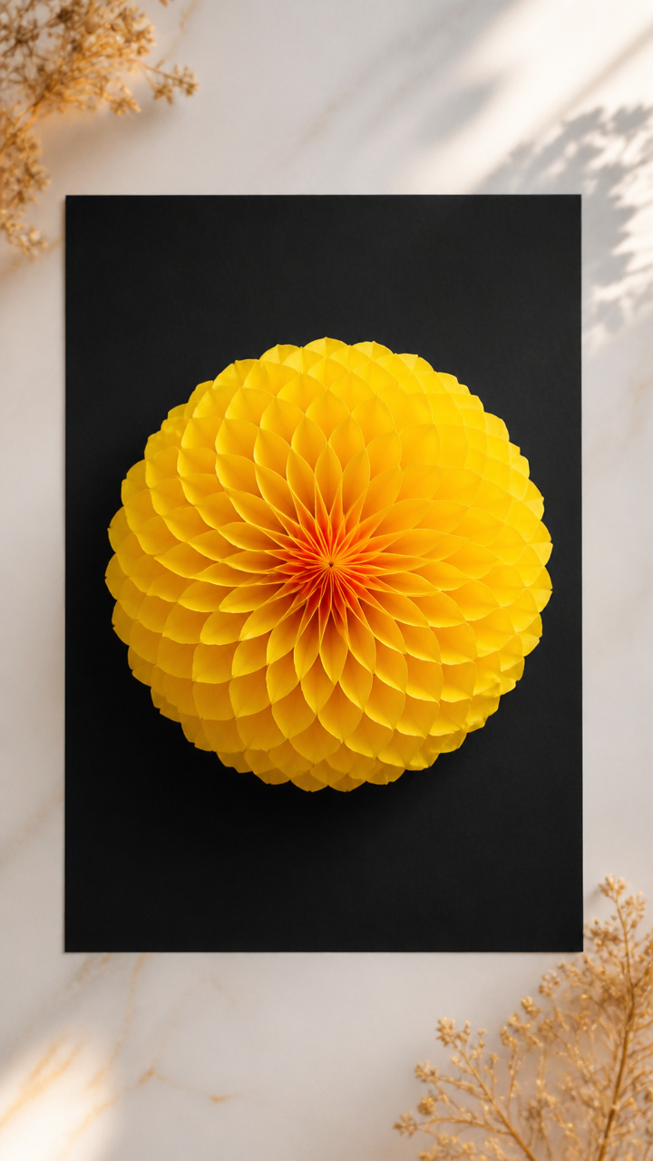 Honeycomb Tissue Ball Art