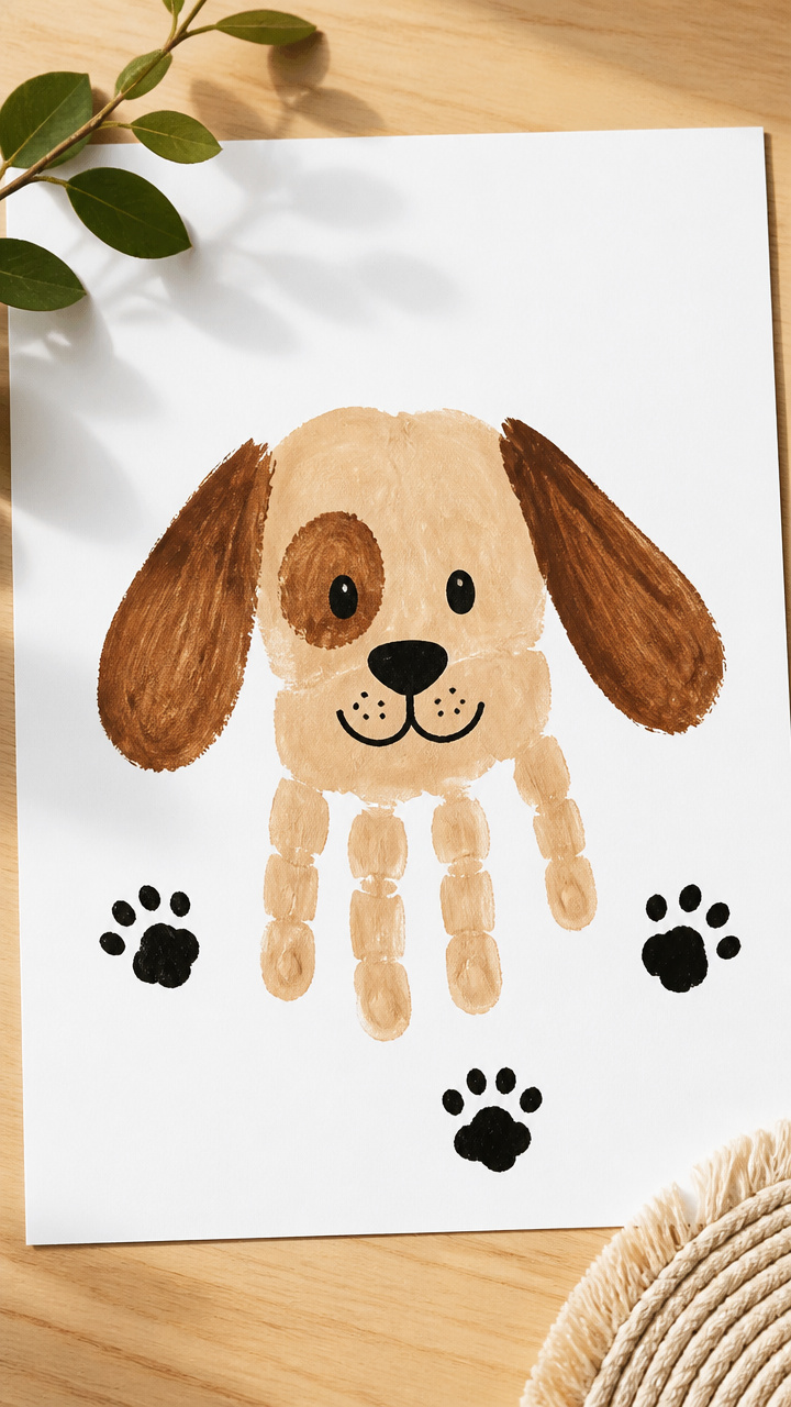 D Is for Dog Paw Prints