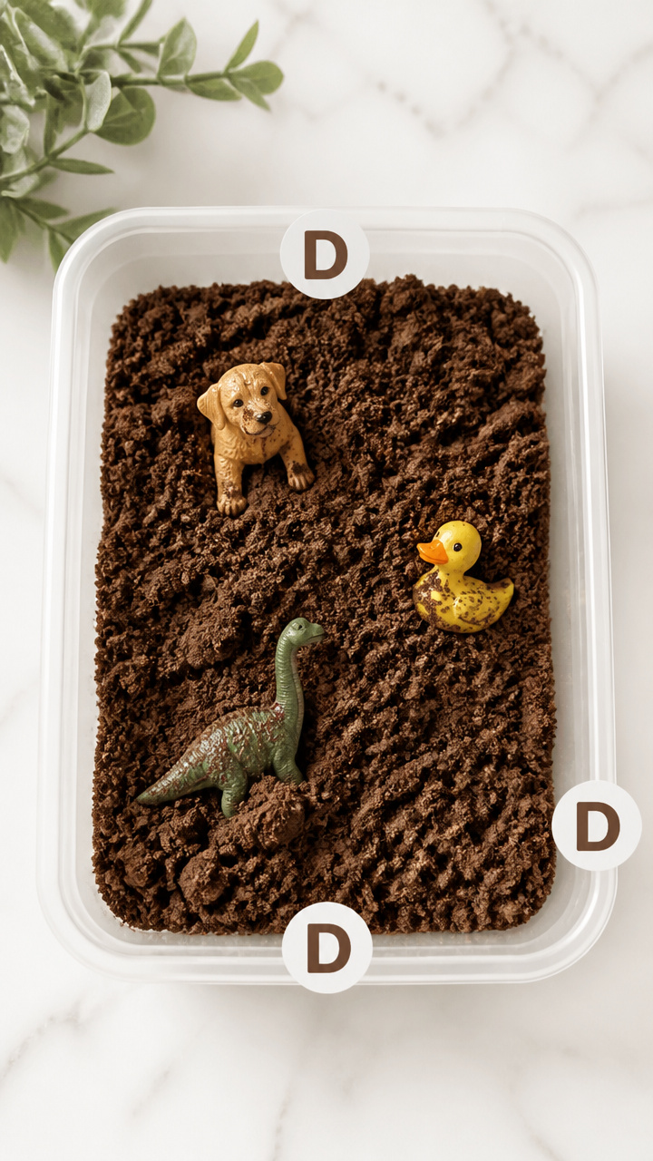 Dirt Dig Sensory Bin