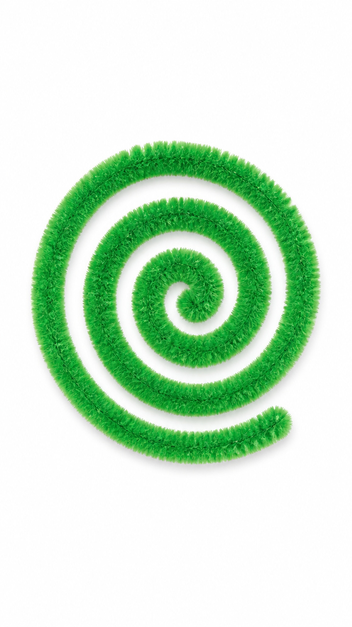 Chenille Stem Spiral