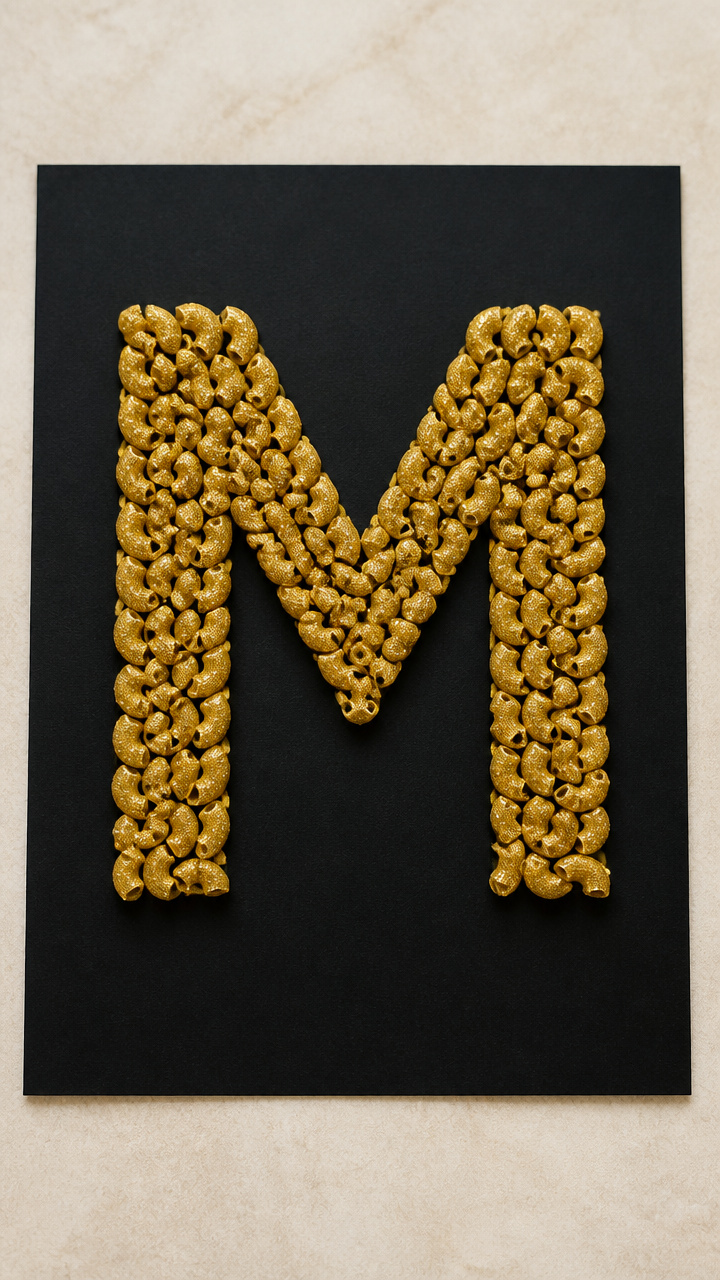 Molded Macaroni M