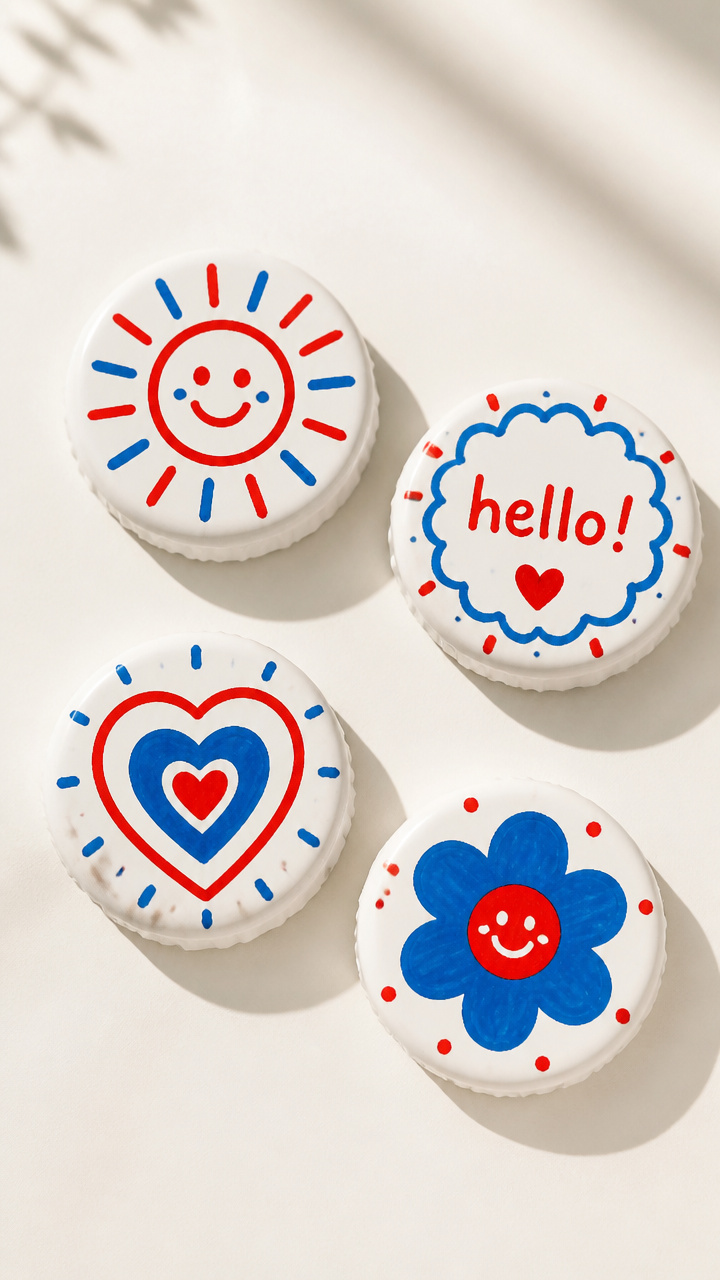 Milk Cap Magnets
