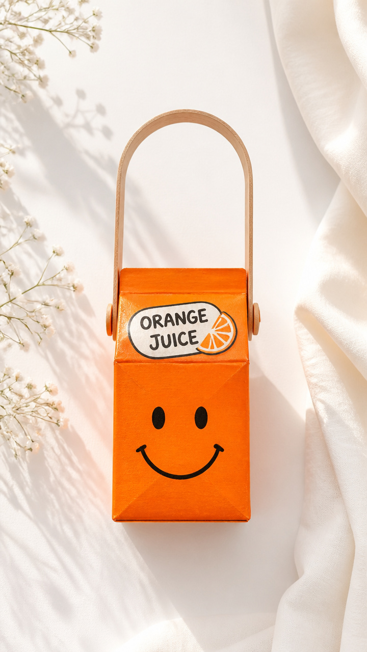Juicy Orange Juice Carton