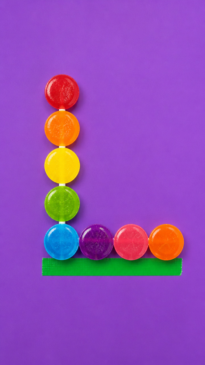 Lollipop Letter L Decor