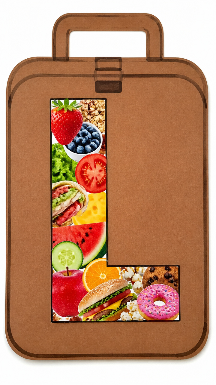 Lunchbox Collage Letters