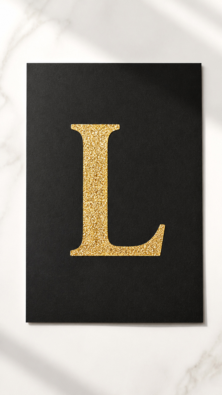 Glue and Glitter L Outline