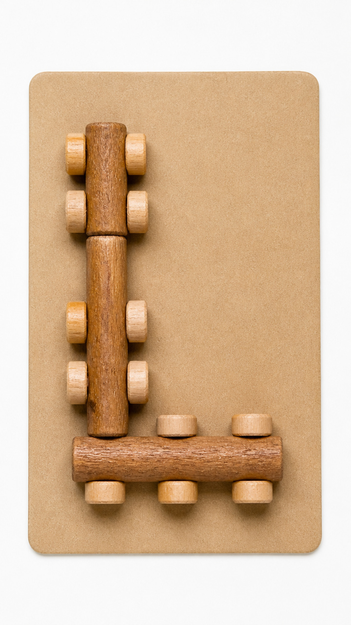 Lincoln Log Letter Frame