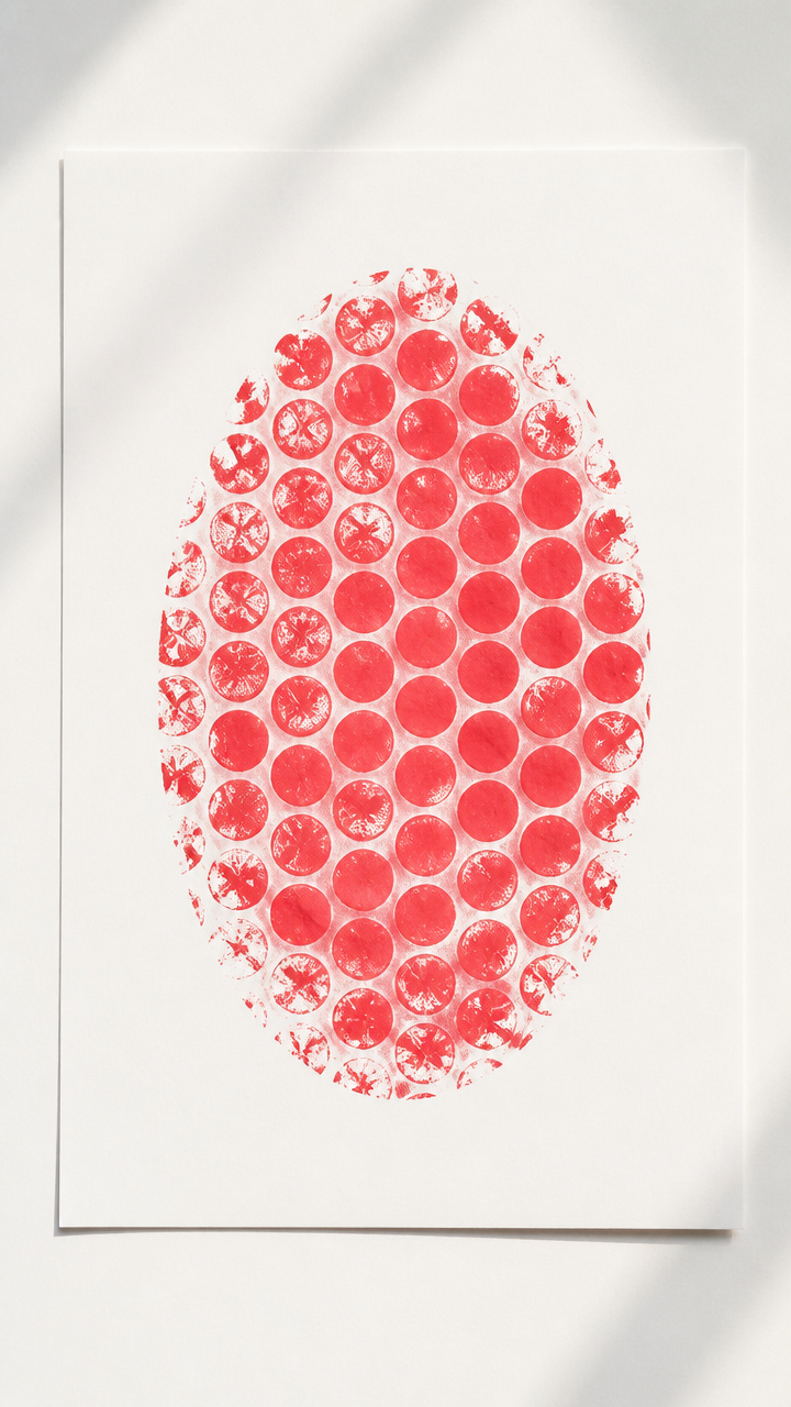 Oval Bubble Wrap Printing