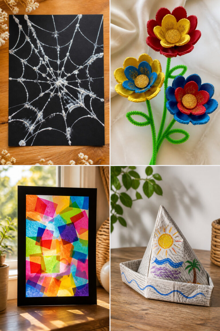 20 Easy Paper Crafts for Kids