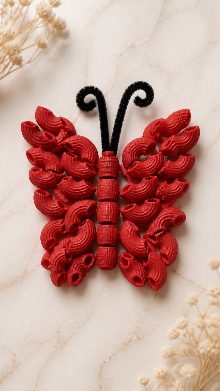 Butterfly Pasta Art