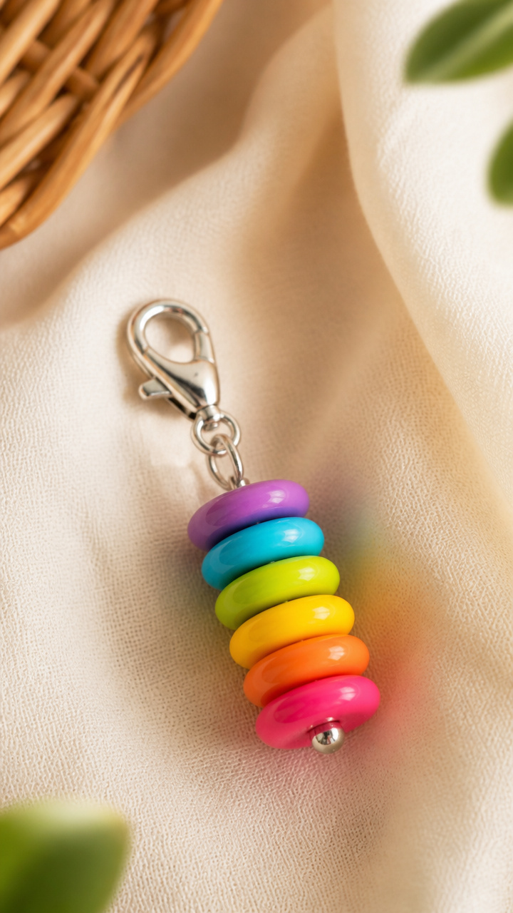 Button Backpack Charm