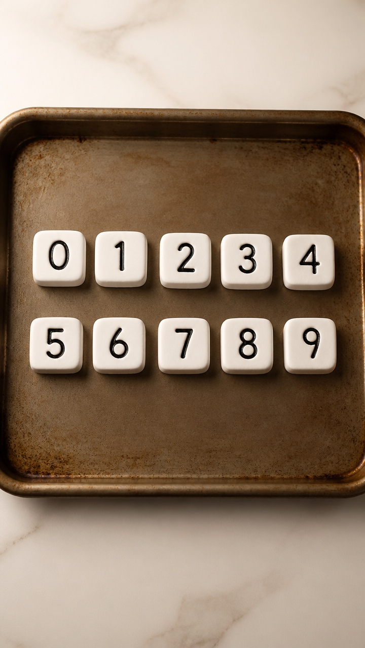 Clay Number Stamp Blocks