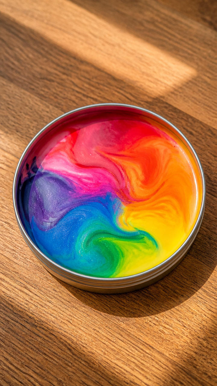 Crayon Melt Art Jar Lid