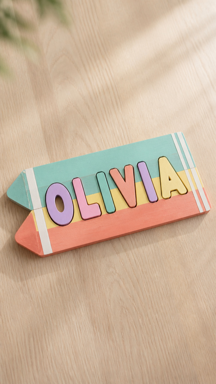 Crayon Name Puzzle