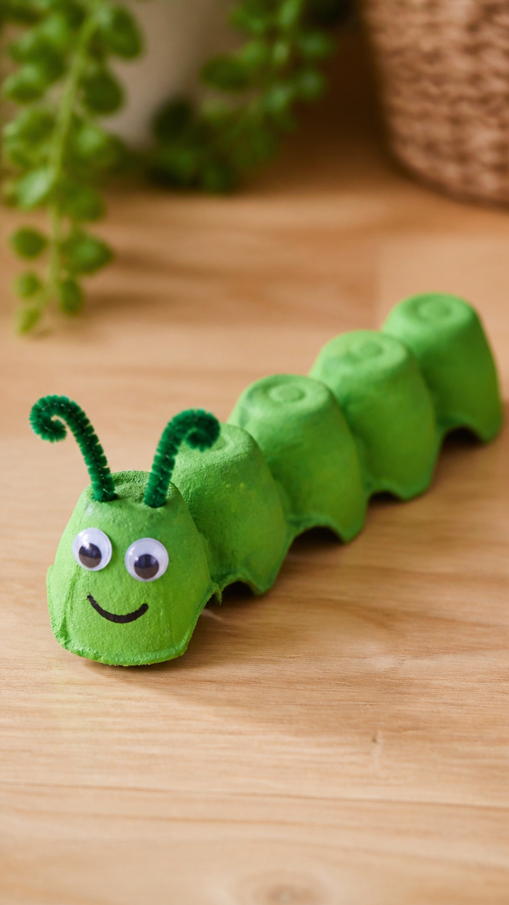 Egg Carton Caterpillars