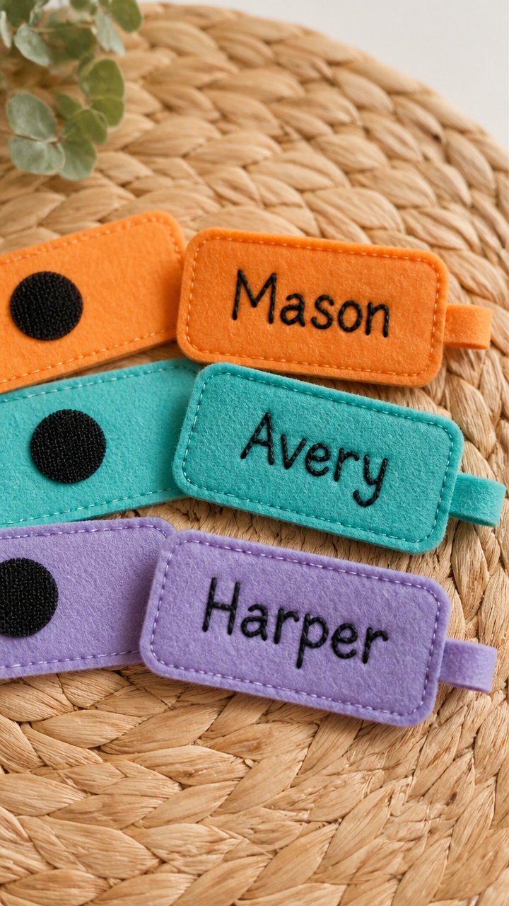 Felt Backpack Tags