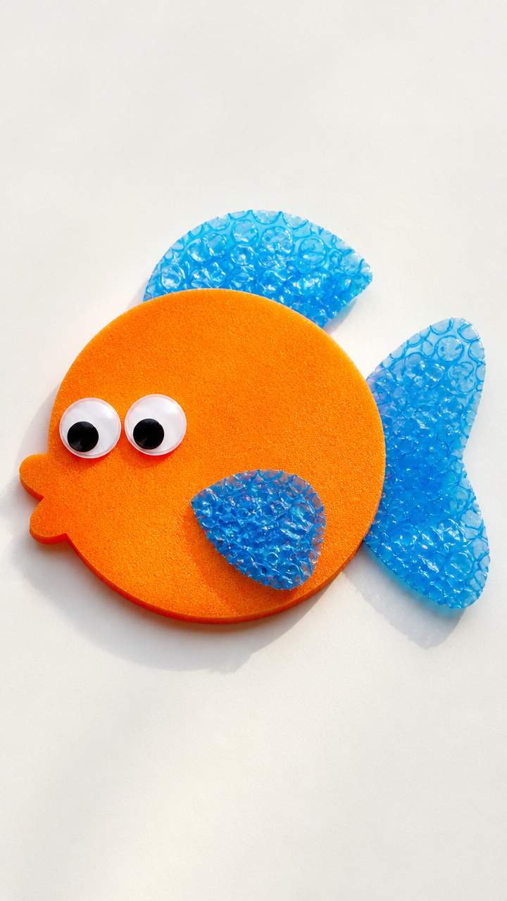 Foam Fish with Bubble Eyes