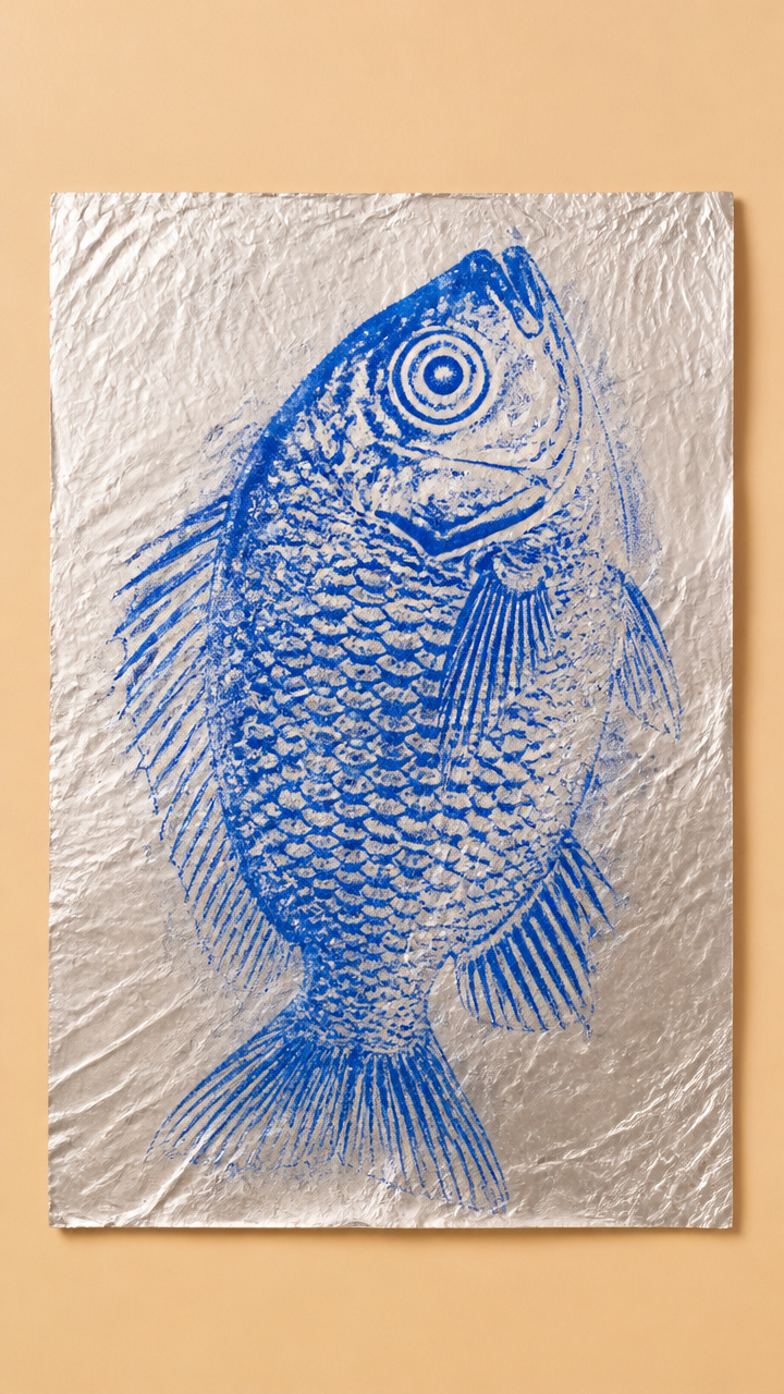 Foil Fish Rubbing