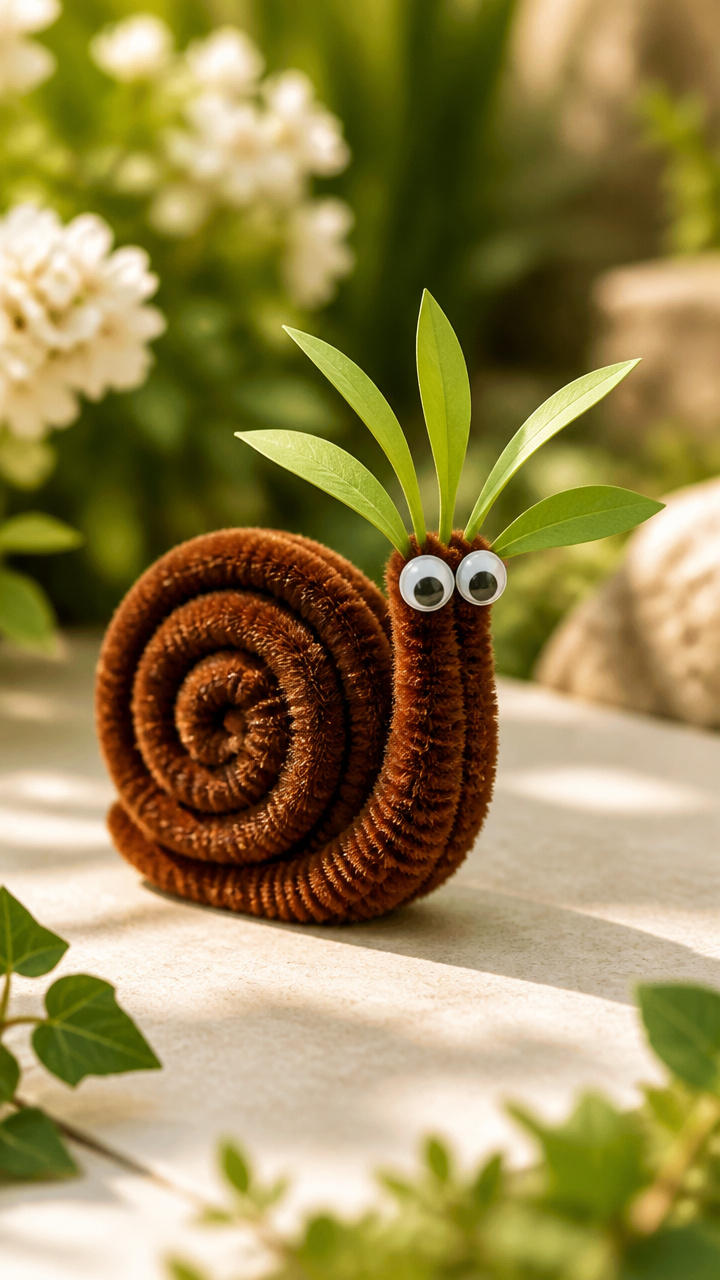 Garden Snail with Googly Eyes