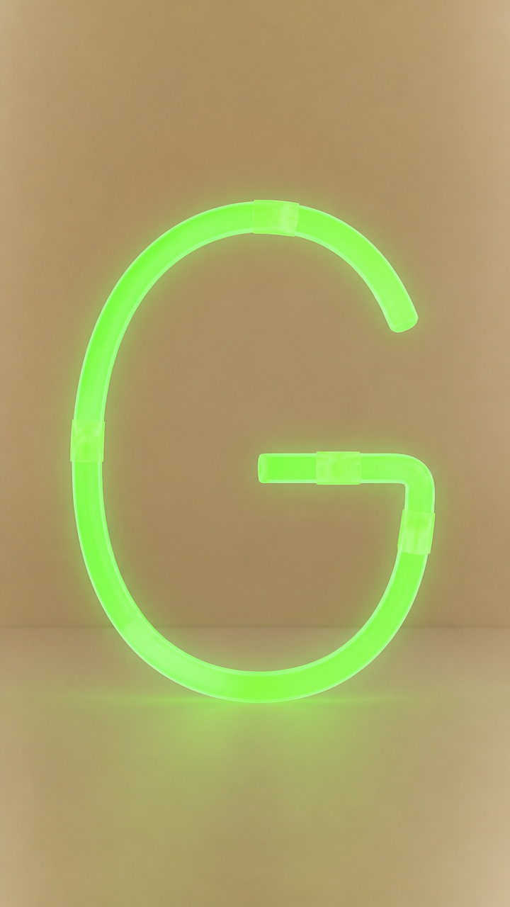 Glow Stick G Sculpture