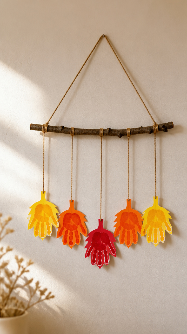Handprint Leaf Mobile