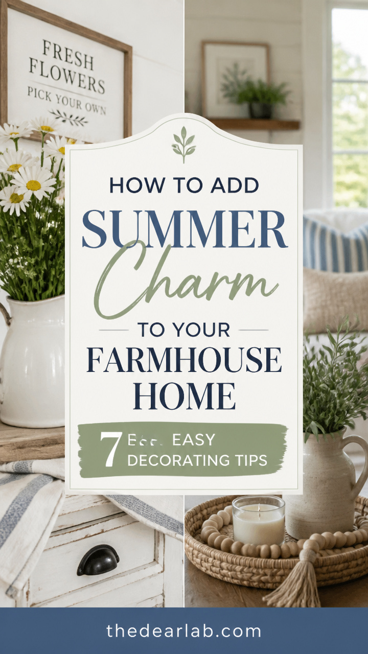 How to Add Summer Charm to Your Farmhouse Home: 7 Easy Decorating Tips