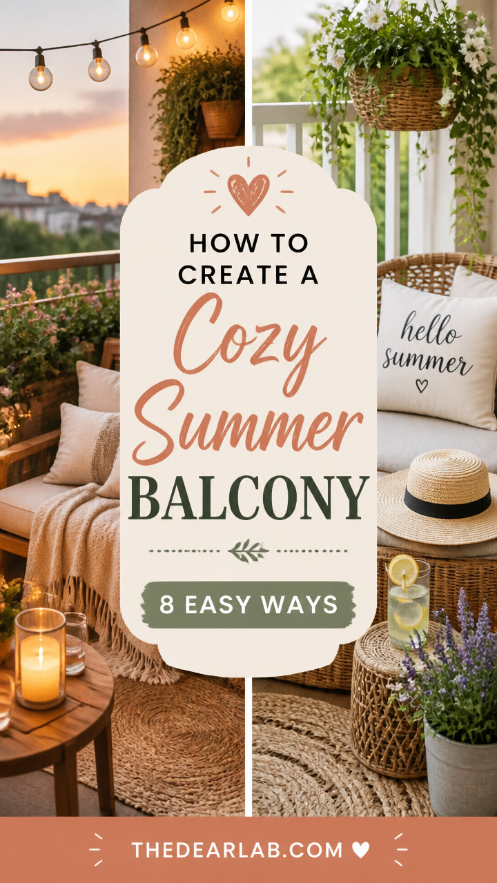 How to Create a Cozy Summer Balcony: 8 Easy Ways