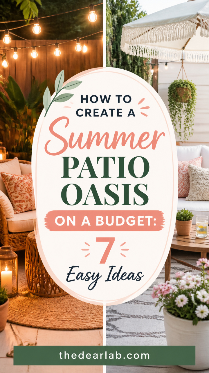How to Create a Summer Patio Oasis on a Budget: 7 Easy Ideas