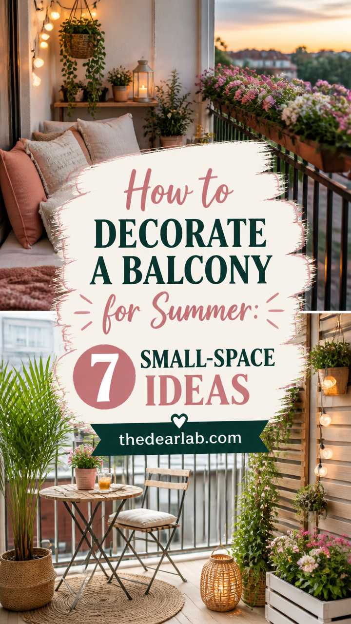 How to Decorate a Balcony for Summer: 7 Small-Space Ideas