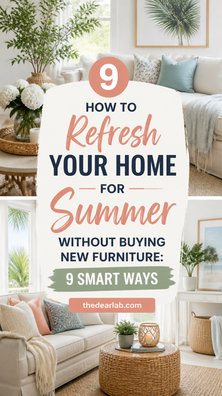 How to Refresh Your Home for Summer Without Buying New Furniture: 9 Smart Ways