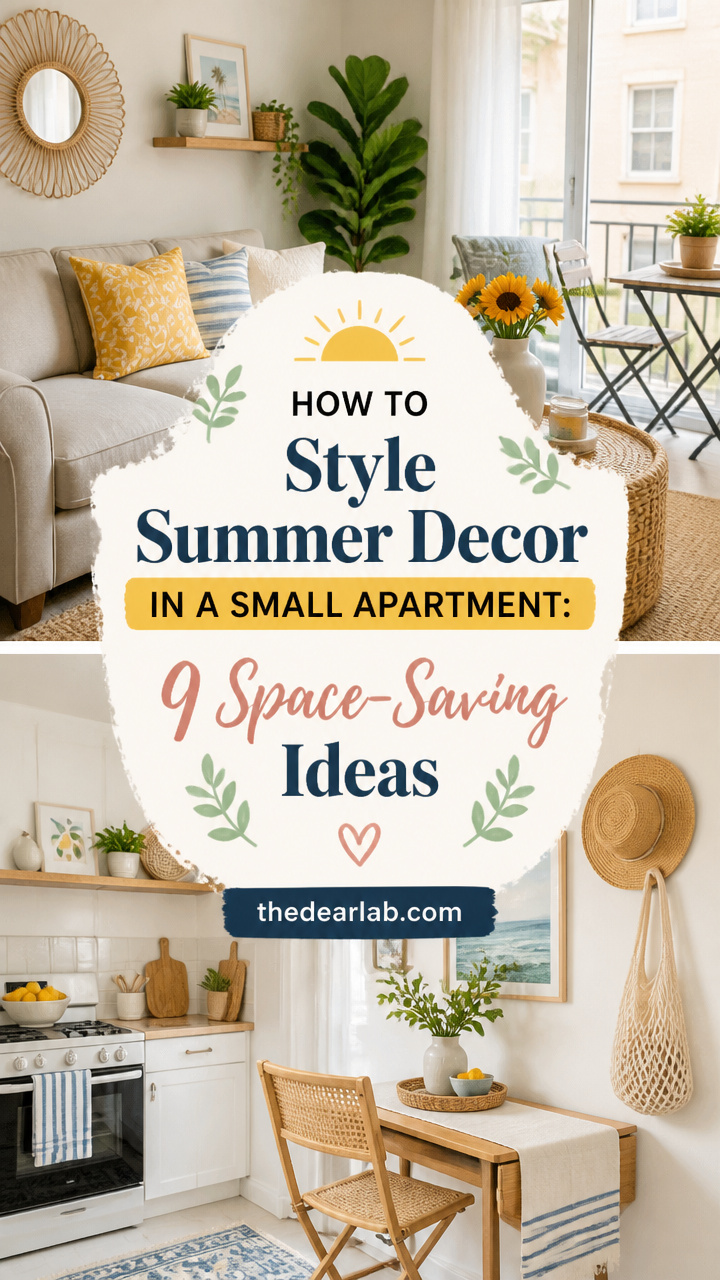 How to Style Summer Decor in a Small Apartment: 9 Space-Saving Ideas