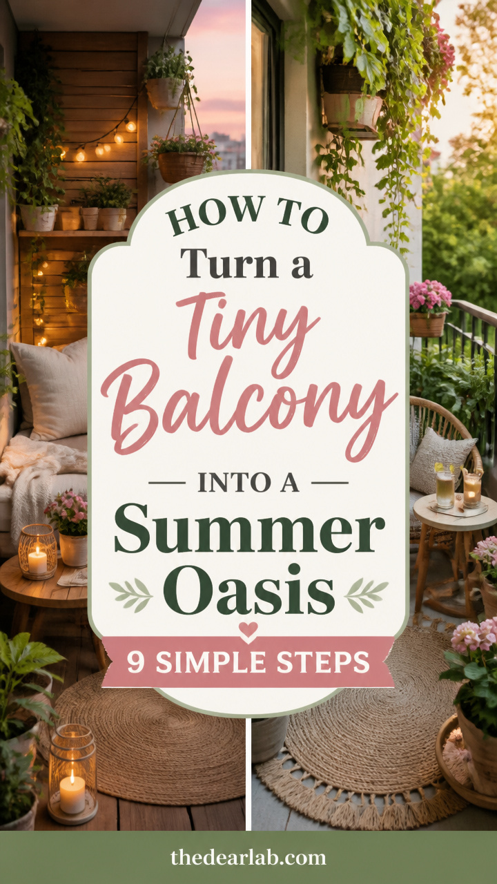 How to Turn a Tiny Balcony Into a Summer Oasis: 9 Simple Steps