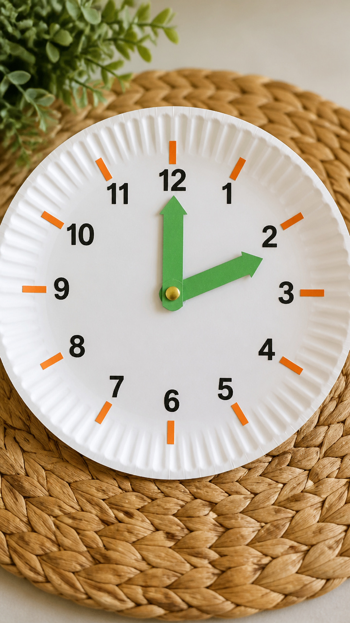Paper Plate Clock Practice