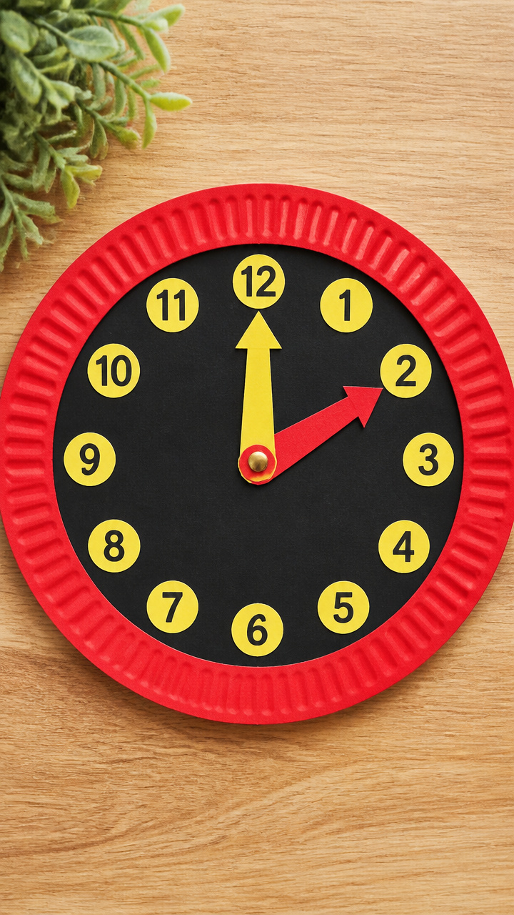 Paper Plate Clocks