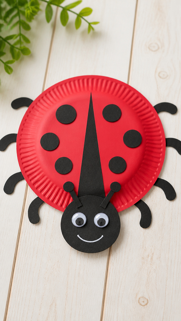 Paper Plate Ladybugs