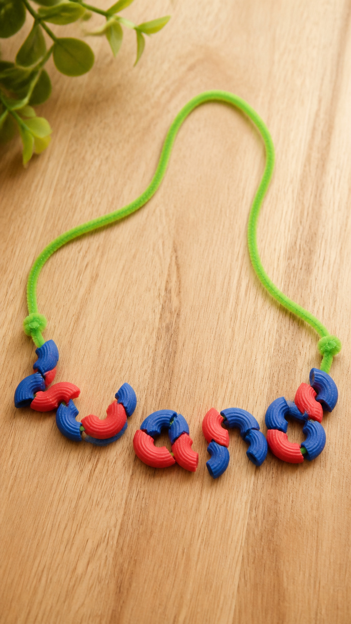 Pasta Necklaces for Names