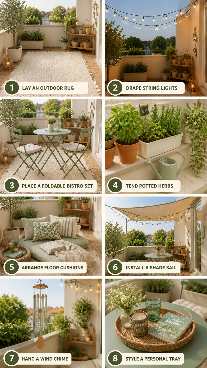 How to Create a Cozy Summer Balcony: 8 Easy Ways — Step by Step