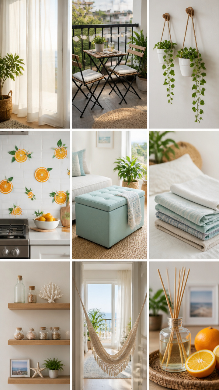 How to Style Summer Decor in a Small Apartment: 9 Space-Saving Ideas — Step by Step