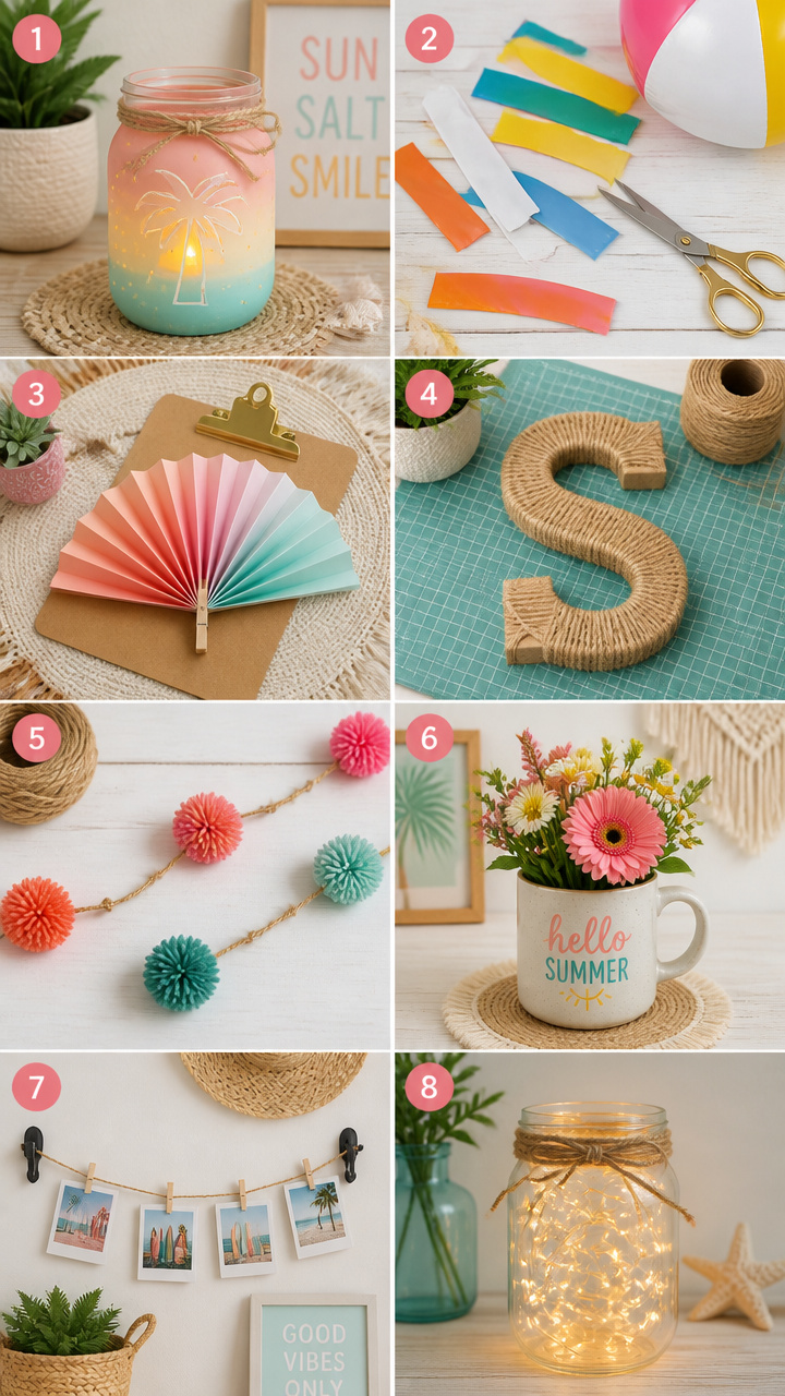 How to Make DIY Summer Decorations Using Dollar Store Finds: 8 Easy Projects — Step by Step