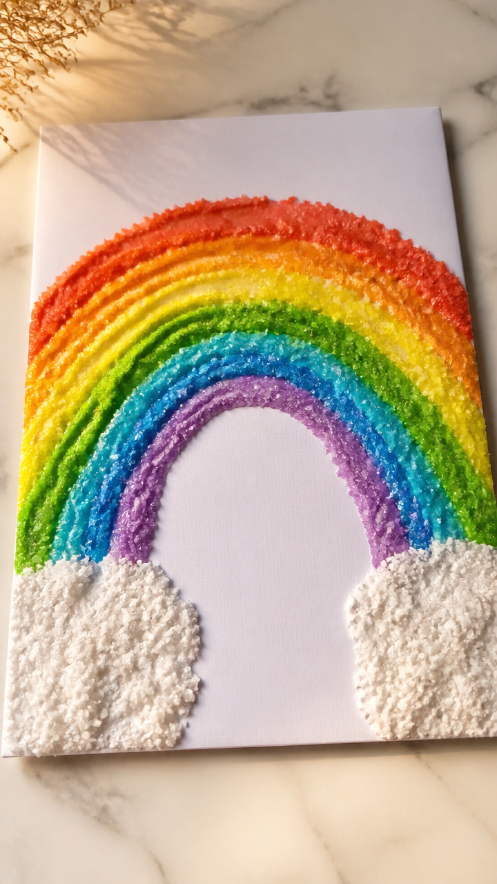 Rainbow Salt Art