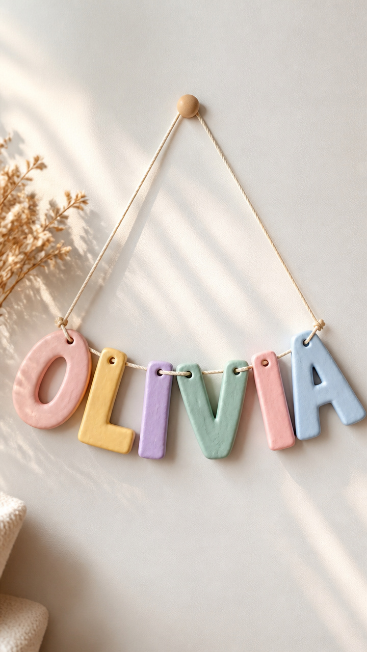 Salt Dough Ornament Name Signs