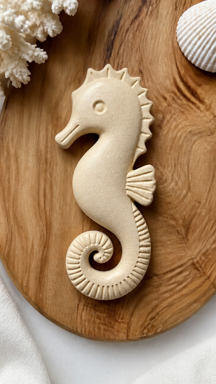 Salt Dough Seahorses