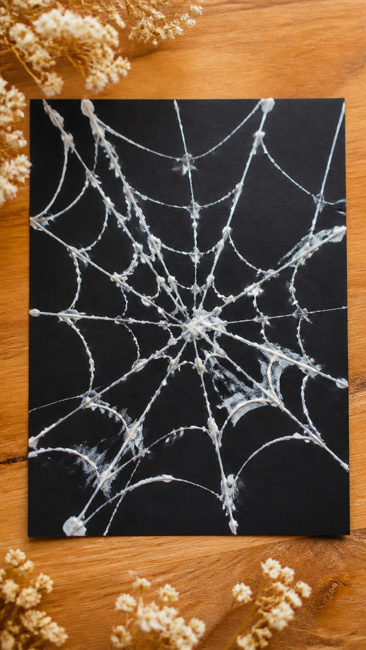 Straw Blown Spiderwebs