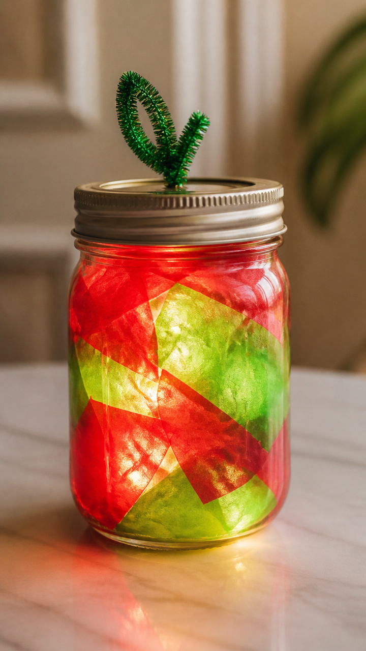 Tissue Paper Apple Jars