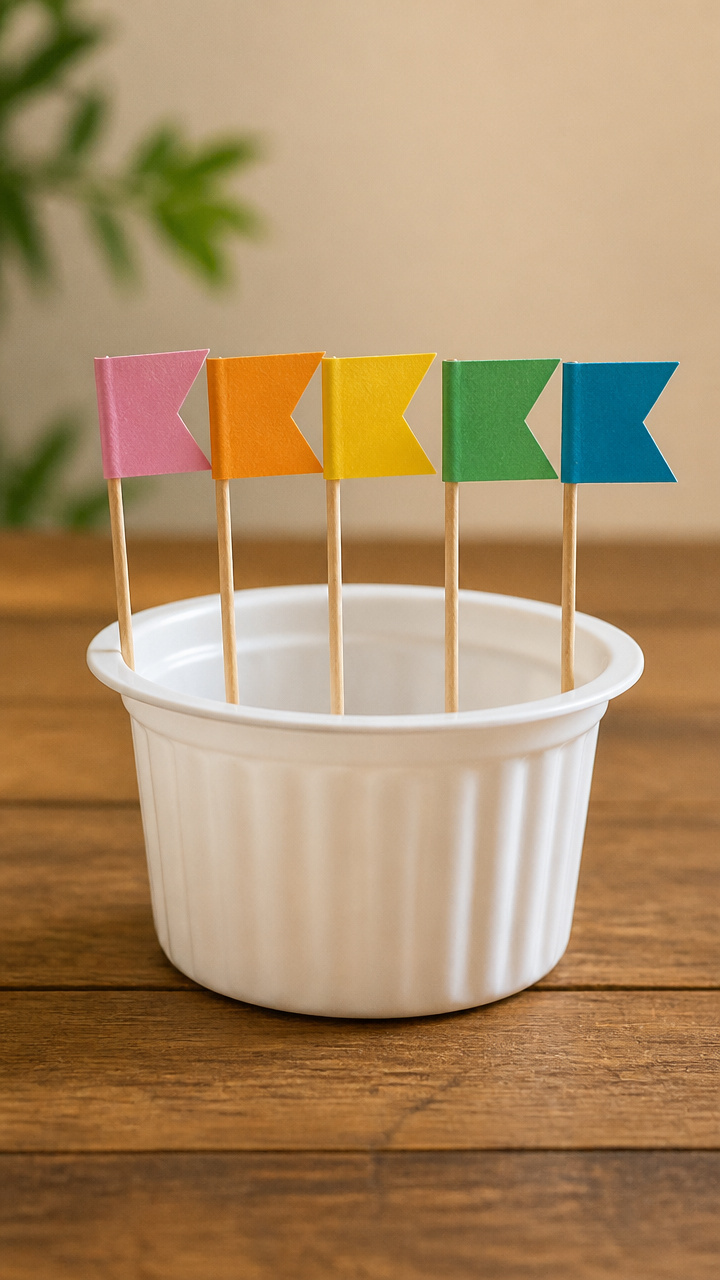 Toothpick Flag Homework Tracker