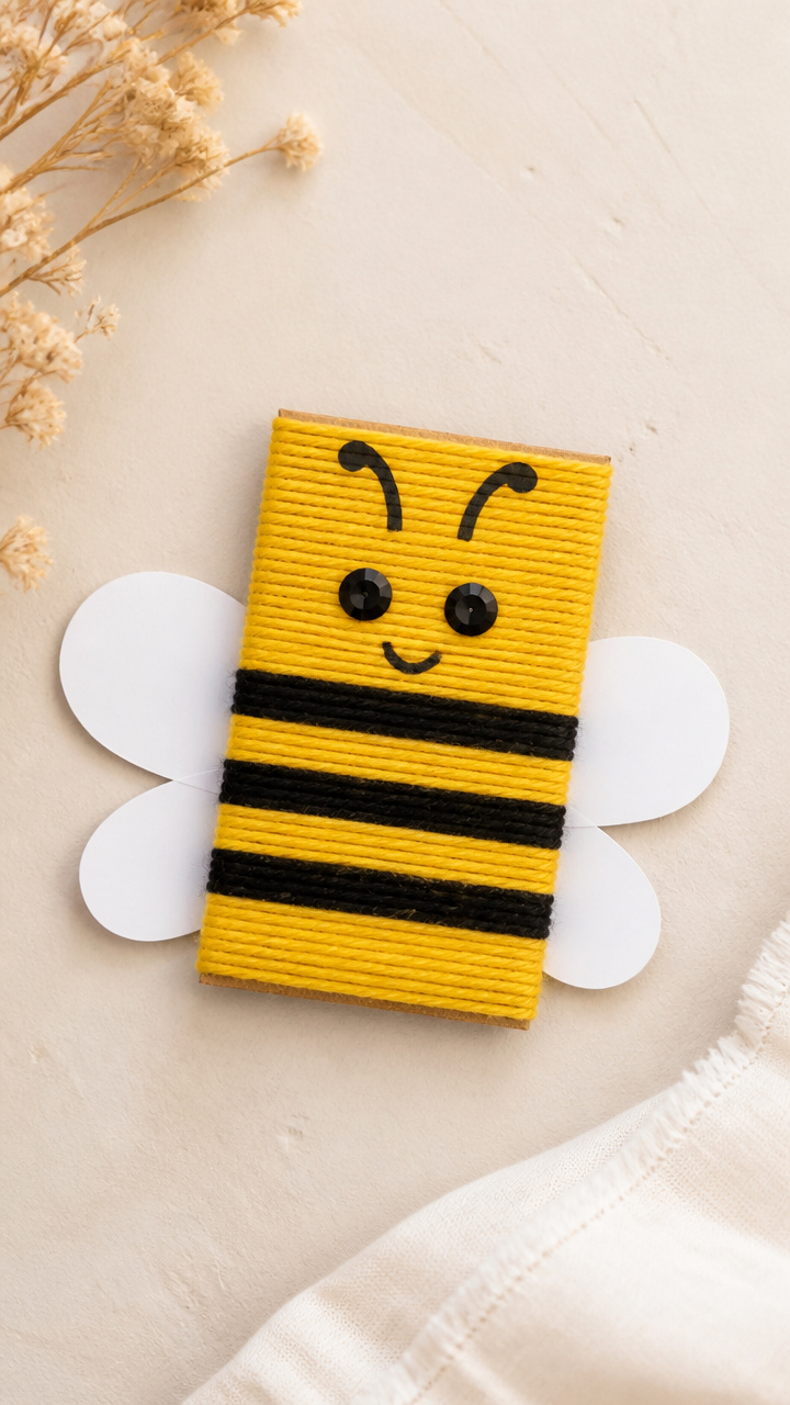 Yarn-Wrapped Bee