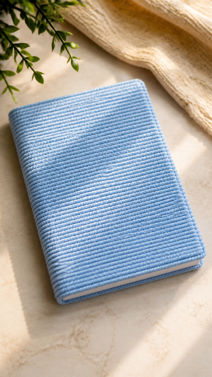 Yarn-Wrapped Notebook Covers