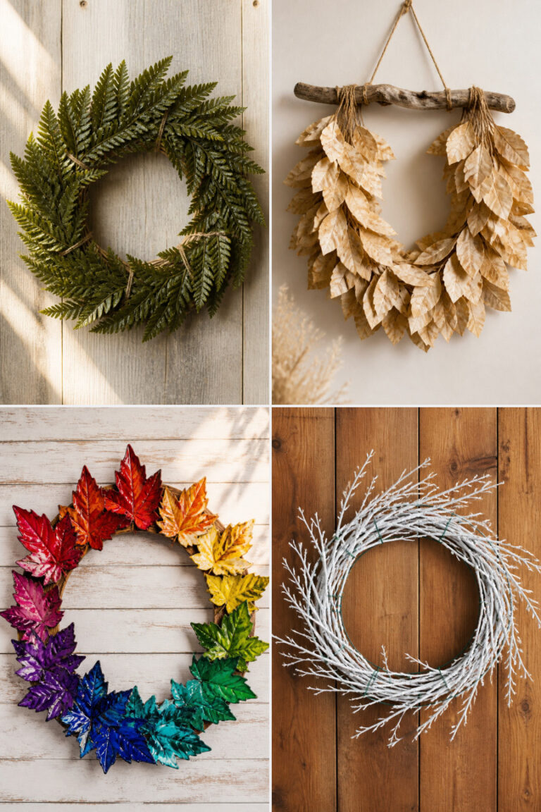 15 DIY Leaf Wreath Ideas